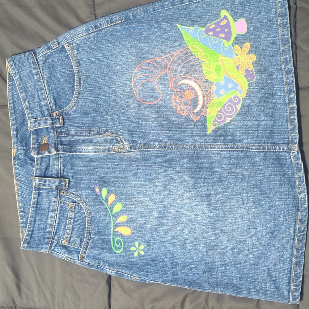 Disney Jean Skirt Sz 6